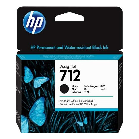 CARTOUCHE JET D'ENCRE ORIGINAL HP 3ED71A / N°712XL NOIR 80ML