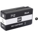 CARTOUCHE JET D'ENCRE GENERIQUE HP 3ED71A / 712XL NOIR 80ML