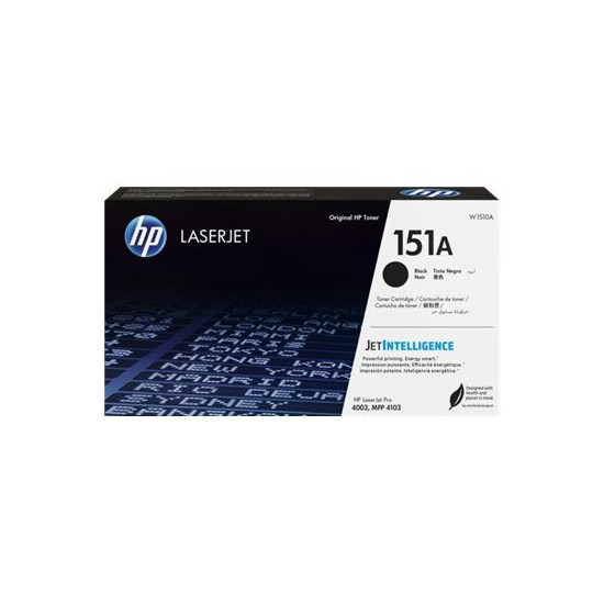 TONER LASER ORIGINAL HP W1510A / 151A NOIR 3050 PAGES