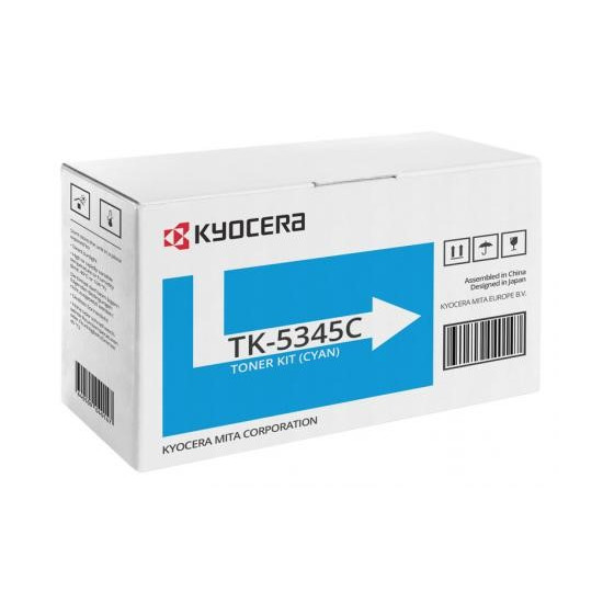 TONER LASER ORIGINAL KYOCERA TK5345C / 1T02ZLCNL0 CYAN 9000 PAGES