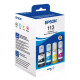 PACK 4 BOUTEILLES ORIGINAL EPSON T06B640 / N°113 / BK-C-M-Y
