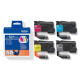 PACK DE 4 CARTOUCHES ORIGINAL BROTHER LC521 - BK-C-M-Y / 4x 500 PAGES