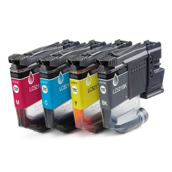 PACK 4 CARTOUCHES GENERIQUE BROTHER LC521 / BK - C - M - Y