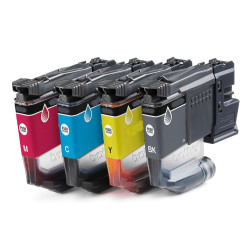 PACK 4 CARTOUCHES GENERIQUE BROTHER LC527XL / BK - C - M - Y