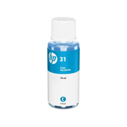 BOUTEILLE D'ENCRE ORIGINAL HP 1VU26AE CYAN 70ML N°31
