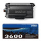 TONER LASER ORIGINAL BROTHER TN3600 NOIR 3000 PAGES