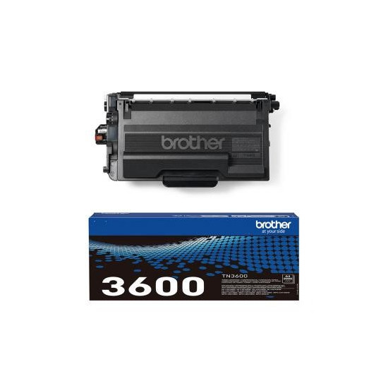 TONER LASER ORIGINAL BROTHER TN3600 NOIR 3000 PAGES