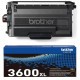 TONER LASER ORIGINAL BROTHER TN3600XL NOIR 6000 PAGES