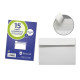 Lot de 15 enveloppes commerciales Bismark, papier 90 g/m², 120 X 165