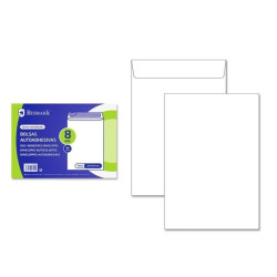 Lot de 8 enveloppes papier Bismark 90 g - Dimensions 162 x 229 mm