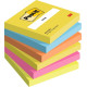 Lot de 6 blocs de 100 Post-it® - Forme carrée - 76 x 76 mm