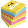 Lot de 6 blocs de 100 Post-it® - Forme carrée - 76 x 76 mm