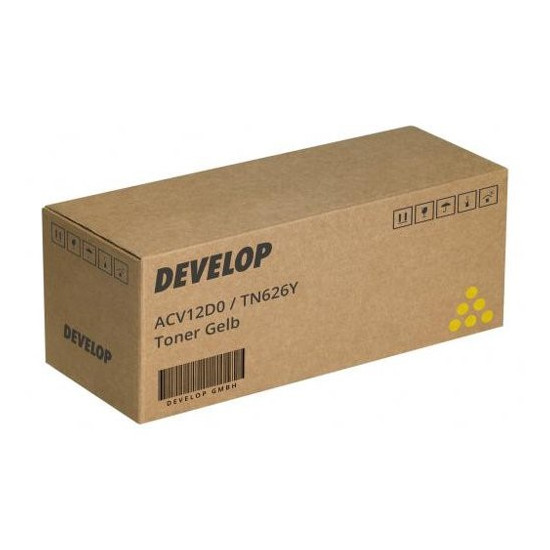 TONER LASER ORIGINAL KONICA TN626/ ACV1250/ ACV12D0 JAUNE 28000 PAGES