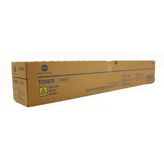 TONER ORIGINAL KONICA TN619/ A3VX250/ C1060 / C1070 JAUNE 78000 PAGES