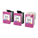PACK DE 3 CARTOUCHES GENERIQUE HP N9K07AE COULEUR 3x500 PAGES N°304XL