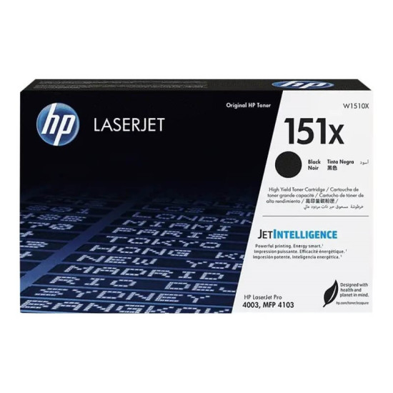 TONER LASER ORIGINAL HP W1510X / 151X NOIR 9700 PAGES