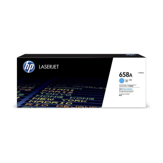 TONER LASER ORIGINAL HP W2001A / 658A CYAN 6000 PAGES