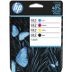 PACK 4 CARTOUCHES JET D'ENCRE ORIGINAL HP 912 / 6ZC74AE / BK-C-M-Y