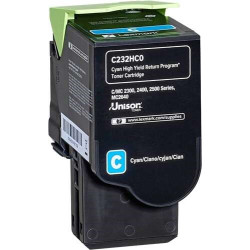 TONER LASER ORIGINAL LEXMARK C232HC0 / MC2325 CYAN 2300 PAGES