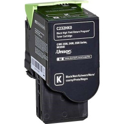 TONER LASER ORIGINAL LEXMARK C232HK0 / MC2325 NOIR 3000 PAGES