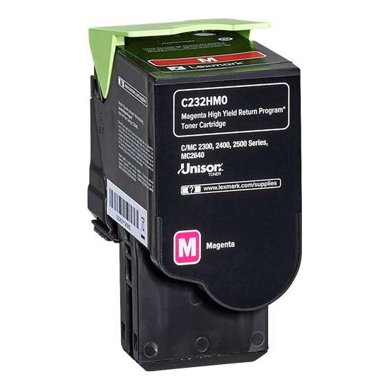 TONER LASER ORIGINAL LEXMARK C232HM0 / MC2325 MAGENTA 2300 PAGES