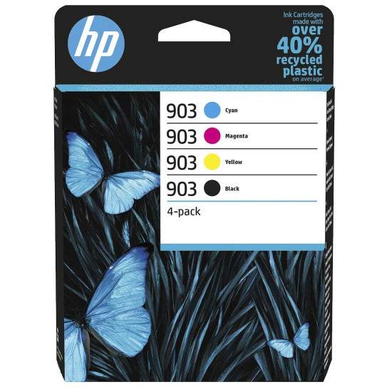 PACK 4 CARTOUCHES ORIGINAL HP 6ZC73AE / 903 / 1BK-1C-1M-1Y
