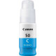 BOUTEILLE ORIGINAL CANON GI50 / GI-50 / 3403C001 CYAN 7700 PAGES