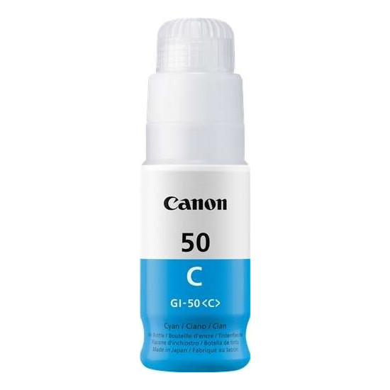 BOUTEILLE ORIGINAL CANON GI50 / GI-50 / 3403C001 CYAN 7700 PAGES