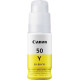 BOUTEILLE ORIGINAL CANON GI50 / GI-50 / 3405C001 JAUNE 7700 PAGES