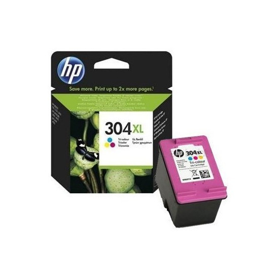 CARTOUCHE ORIGINAL HP N9K07 / F6U67 / 302XL / 304XL COULEUR 300 PAGES