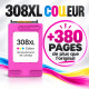 CARTOUCHE GENERIQUE HP 7FP20UE / N°308E / 308XL COULEUR 500 PAGES