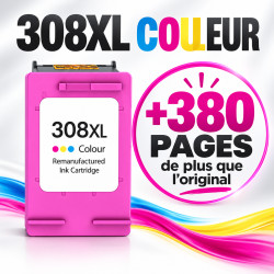 CARTOUCHE GENERIQUE HP 7FP20UE / N°308E / 308XL COULEUR 500 PAGES